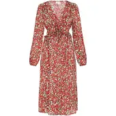 IZIA Vestido turquesa / amarelo pastel / salmão / vermelho