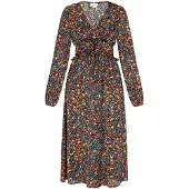 IZIA Vestido verde / lavanda / laranja / preto