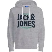 Jack & Jones Sweatshirt 'Mel' navy / acinzentado / verde / branco
