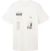 Tom Tailor Camisa cinzento / abe / laranja / offwhite
