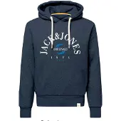 Jack & Jones Sweatshirt 'JORWonder' azul / marinho / branco