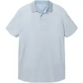 Tom Tailor Camisa azul claro / laranja / branco natural