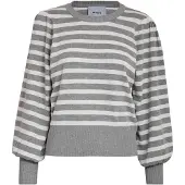 Minus Pullover 'Liv' cinzento / branco