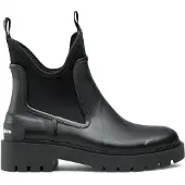 Calvin Klein Botas de borracha preto / branco