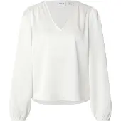 Vila Blusa De Manga Comprida Ellette Smock Satin Top