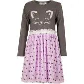 Happy girls Vestido antracite / rosa