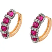 NAEMI Brincos ouro / rosa / transparente