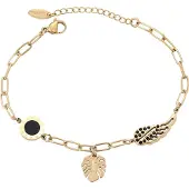 Gaya Pulseira ouro / preto