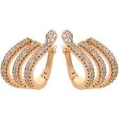 NAEMI Brincos ouro / transparente