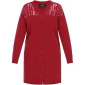 Usha Casaco de malha vermelho