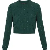 Faina Pullover verde escuro