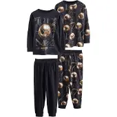Next Pijama castanho / preto / branco