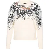 Faina Pullover prata / offwhite