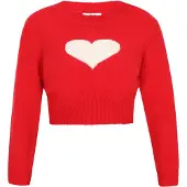 Mymo Pullover vermelho / branco