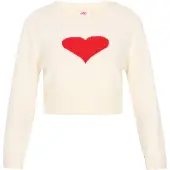 Mymo Pullover vermelho / offwhite