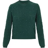 Faina Pullover verde escuro