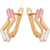 NAEMI Brincos ouro / rosa claro / branco pérola