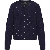 Faina Casaco de malha navy