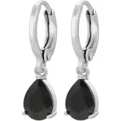 NAEMI Brincos preto / prata