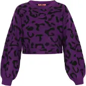 MyMo ROCKS Pullover berinjela / preto