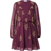 Maya Deluxe Vestido ouro / vermelho vinho