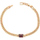 NAEMI Pulseira ouro / vermelho rubi