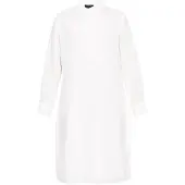 Usha Vestidos camiseiros branco