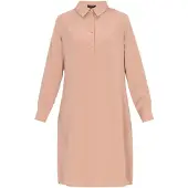 Usha Vestidos camiseiros castanho claro