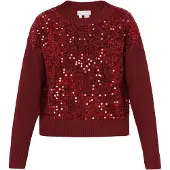 Usha Pullover borgonha