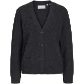 TeeShoppen Casaco de malha ' Knitted Cardigan ' cinzento escuro