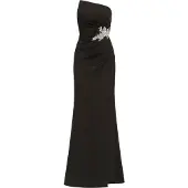 Kraimod Vestido de festa preto / branco natural