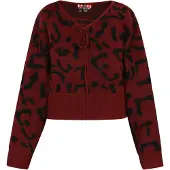 MyMo ROCKS Pullover bordeaux / preto