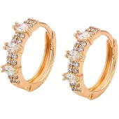 NAEMI Brincos ouro / transparente