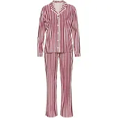 LASCANA Pijama vermelho / vermelho vinho / branco