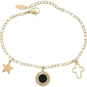 Faina Pulseira ouro / preto
