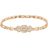 NAEMI Pulseira ouro rosa / transparente