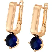 NAEMI Brincos navy / ouro