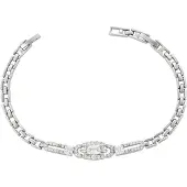 NAEMI Pulseira prata / transparente