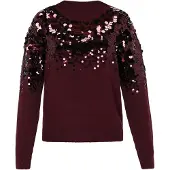 Faina Pullover borgonha