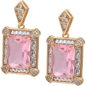 NAEMI Brincos ouro rosa / cor-de-rosa / transparente
