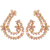 NAEMI Brincos ouro / roxo