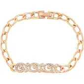 Faina Pulseira ouro rosa / transparente