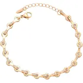 Faina Pulseira ouro / transparente