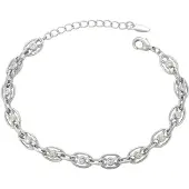 Faina Pulseira prata / transparente