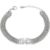 NAEMI Pulseira prata / transparente