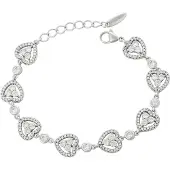 Faina Pulseira prata / transparente