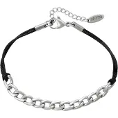 Faina Pulseira preto / prata