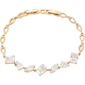 Faina Pulseira ouro rosa / transparente