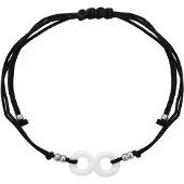 NAEMI Pulseira preto / branco