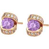 NAEMI Brincos ouro / roxo
